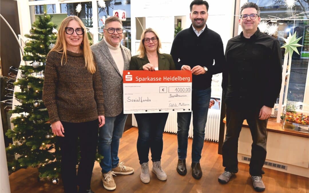 Optik Mattern spendet für Menschen in Not